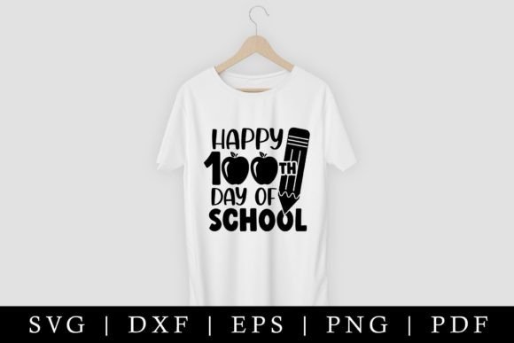 Happy 100th Day of School SVG for Crafts and Graphics