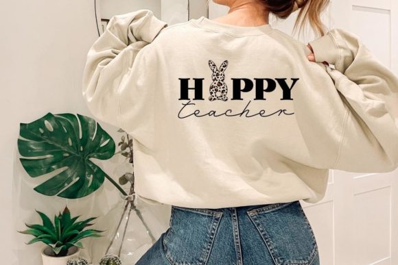 Hoppy Teacher SVG, Teacher Easter SVG