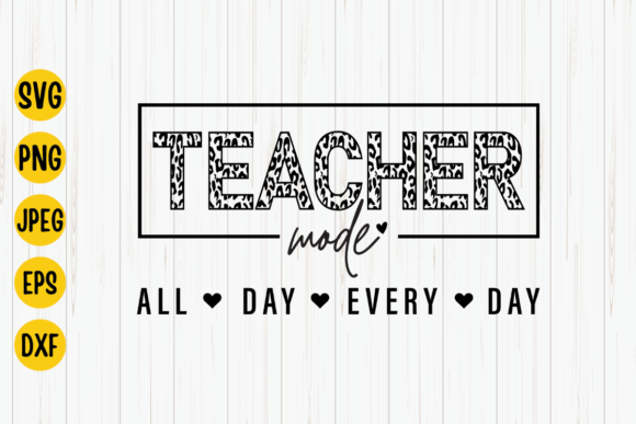 Teacher Mode SVG: Graphics for Crafts and Branding