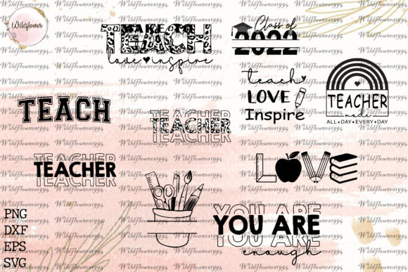 Teacher SVG Bundle, Teacher Shirt Bundle
