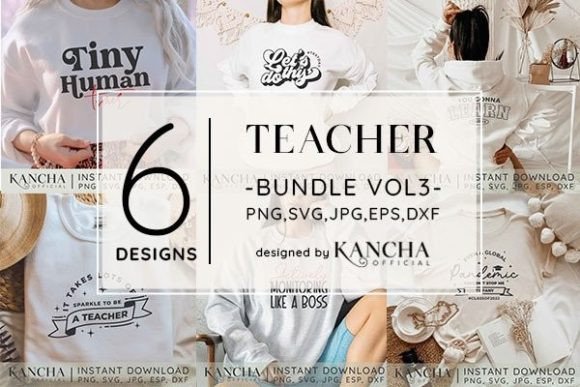 Teacher SVG Bundle Vol3: Graphics for Crafts & Content